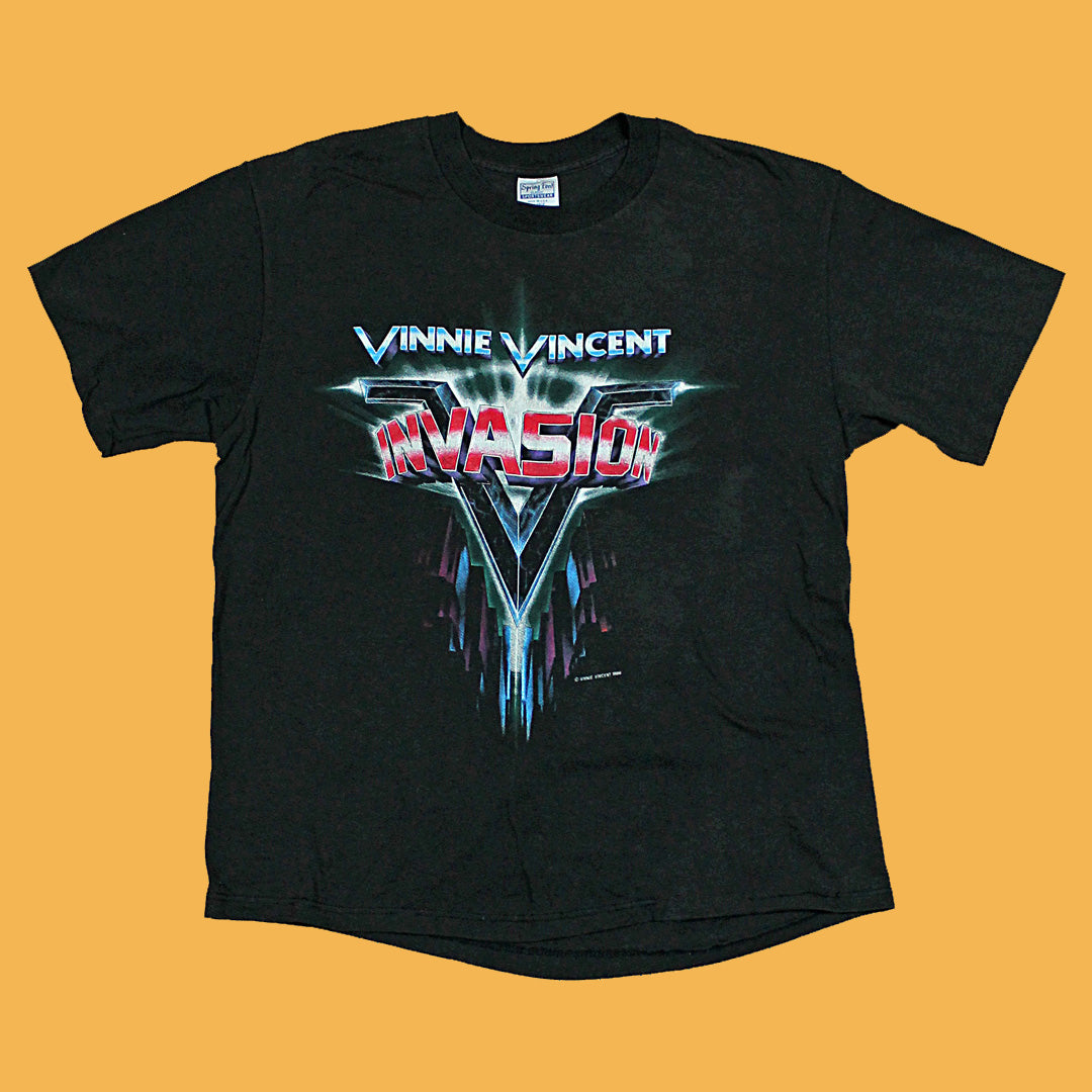 1986 Vinnie Vincent World Tour Vintage T-shirt – The Owl's Attic