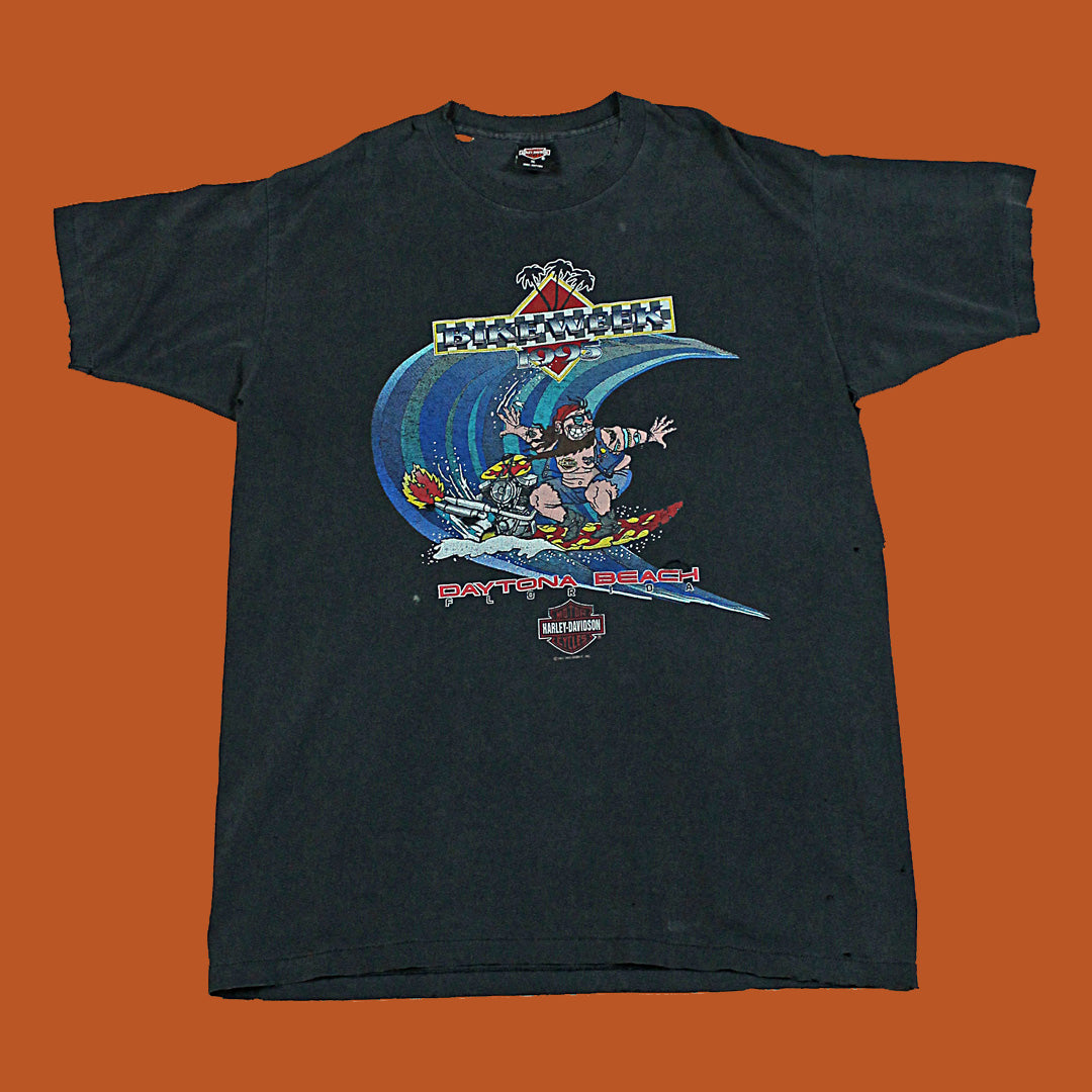 1995 Harley Davidson Daytona Beach Bike Week Vintage T-shirt