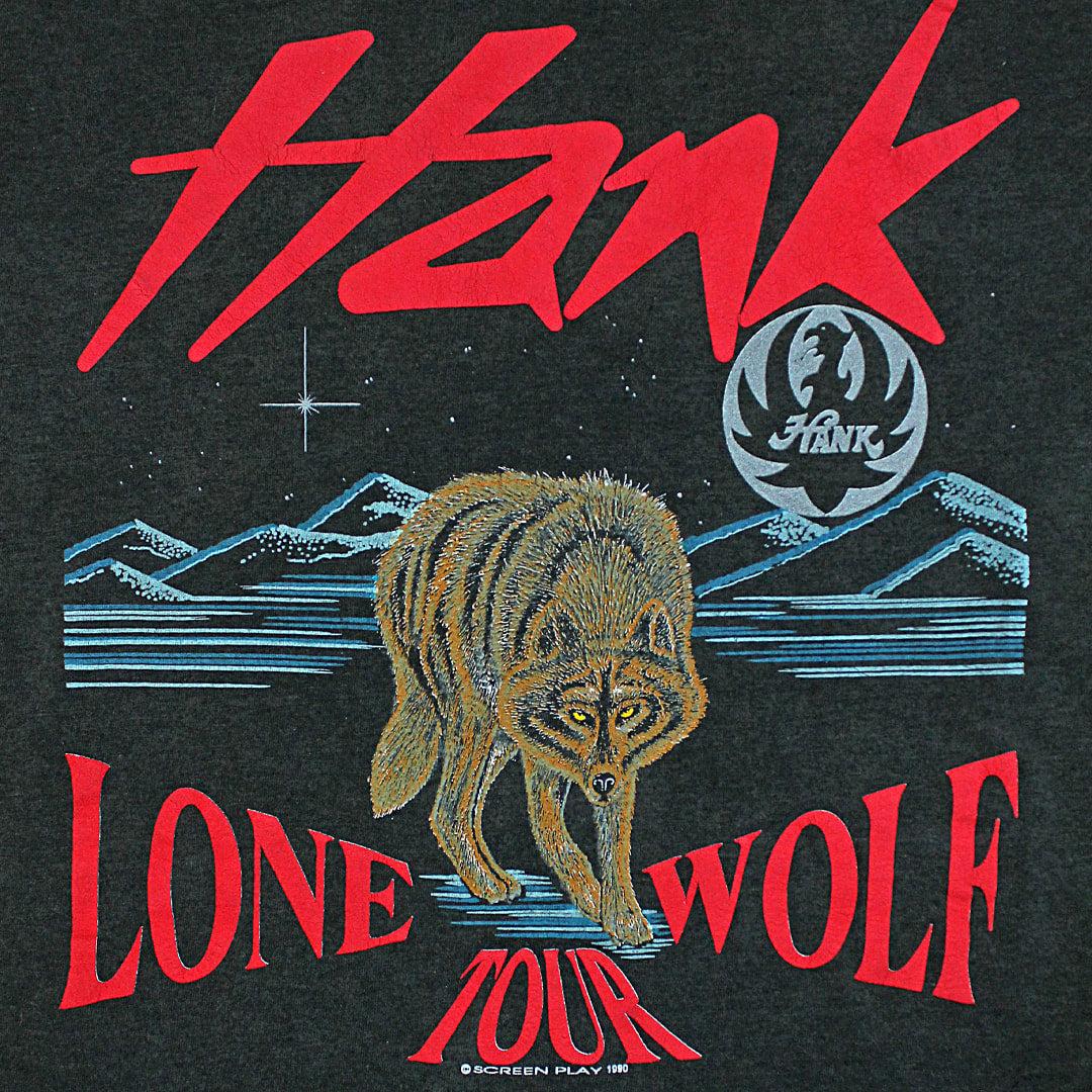 Vintage Hank Williams Jr. Lone Wolf Tour cheapest T-Shirt