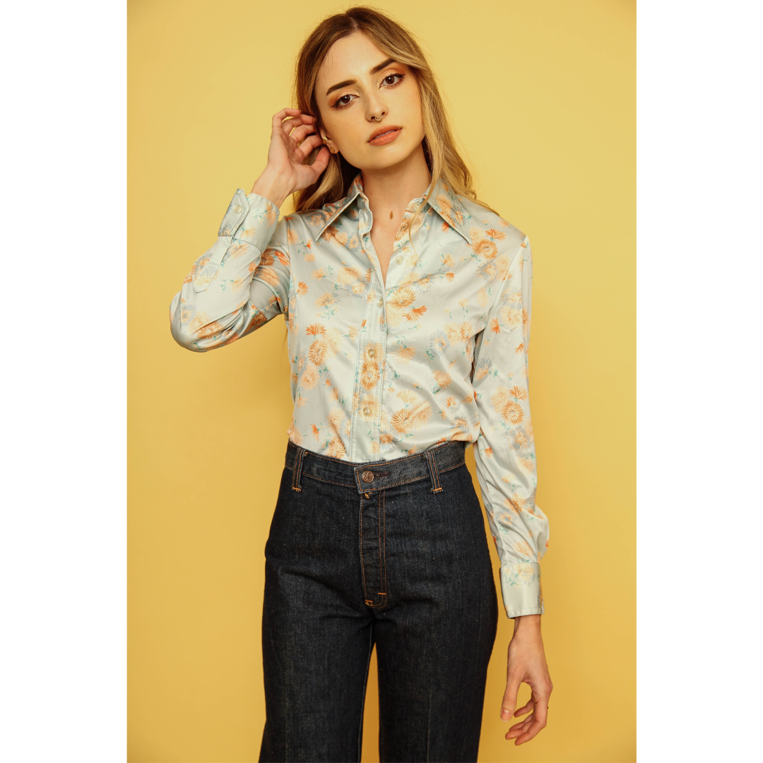 Blue Gardens Blouse