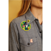 Embroidered Button Up Shirt