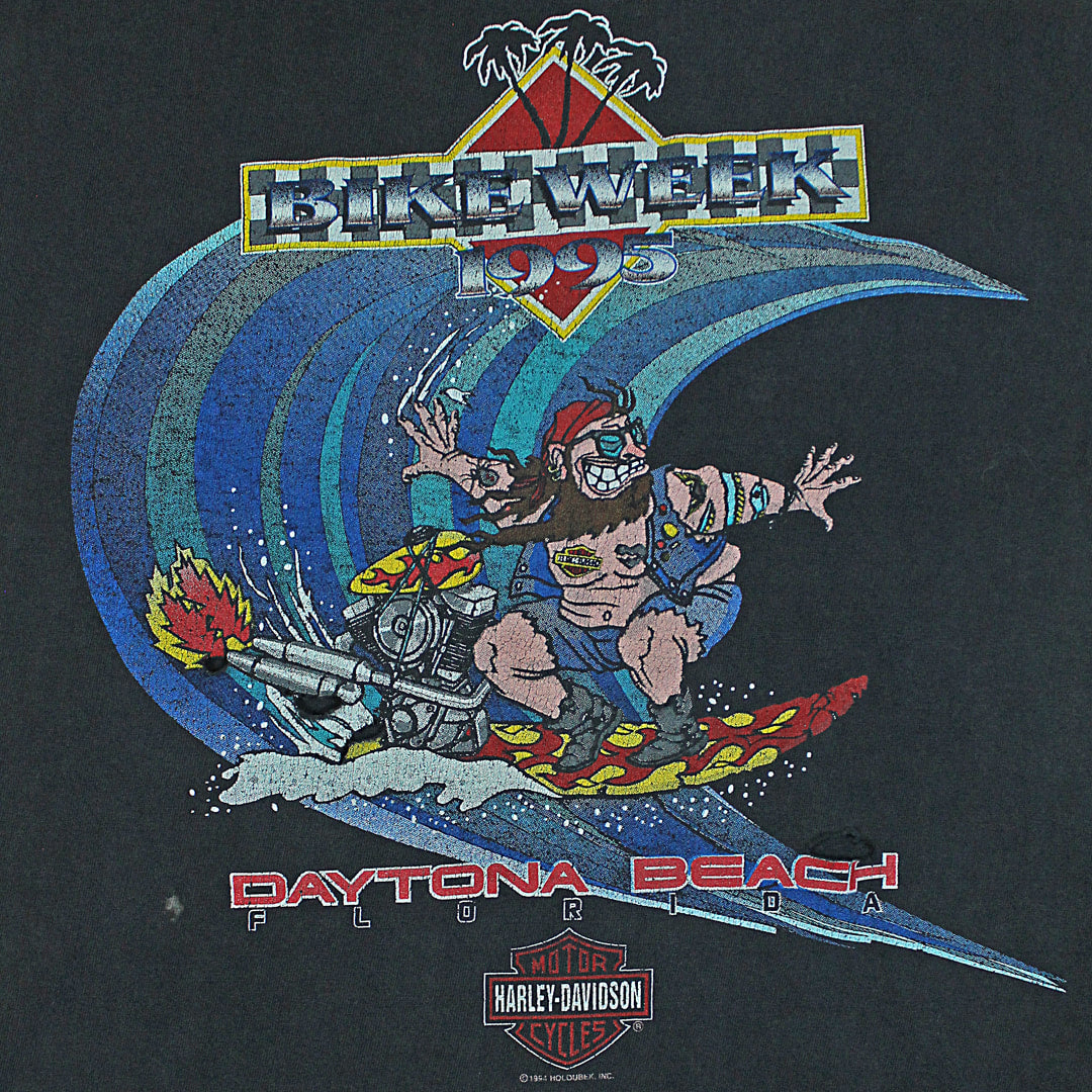 1995 Harley Davidson Daytona Beach Bike Week Vintage T-shirt