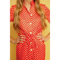 Little Red Polka Dot Jumper