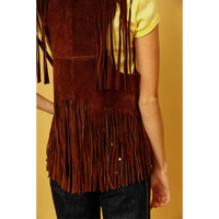 Suede Fringe Vest